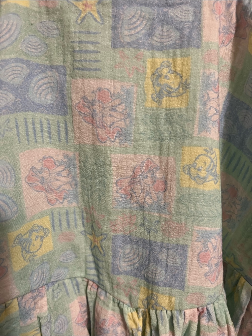 Disney Little Mermaid Pastel Tank Smocked Sun Dress NWT - Picture 3 of 4
